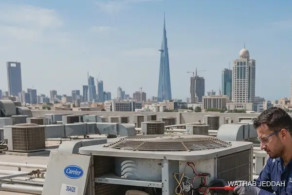 صورة مهنية توضح تكييف مدارس جدة من وثاب التكييف