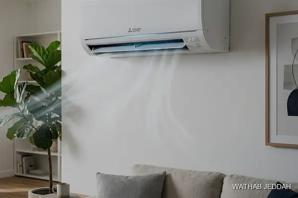 صورة مهنية توضح تركيب جريلات تكييف جدة من وثاب التكييف