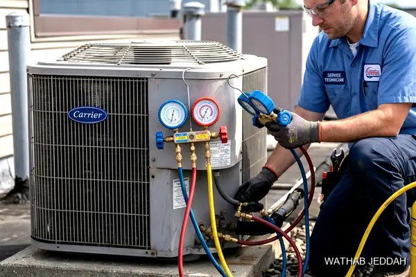 Professional photo illustrating AC Outdoor Unit Not Working in Jeddah by Wathab AC