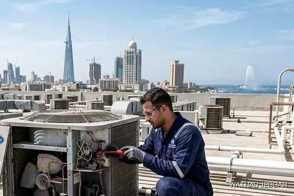 صورة مهنية توضح خدمات تكييف جدة من وثاب التكييف