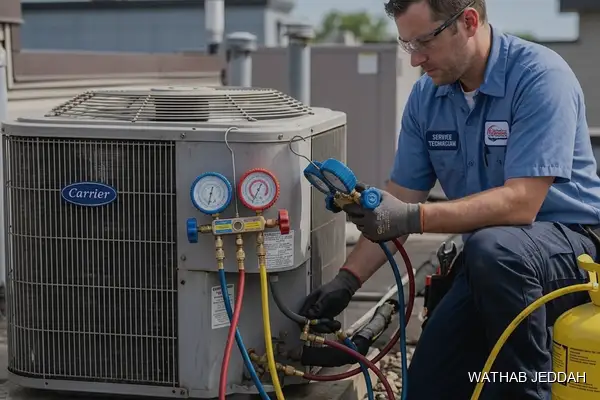 Professional photo illustrating AC Maintenance in East Jeddah by Wathab AC