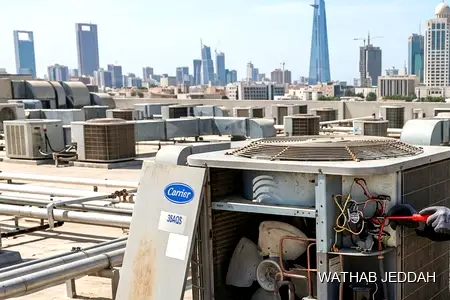 AC Maintenance in Al-Bashaer, Jeddah — Wathab AC work steps