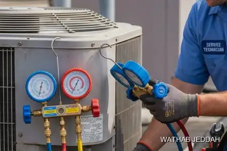AC Maintenance in Al-Farouq, Jeddah — Wathab AC work steps