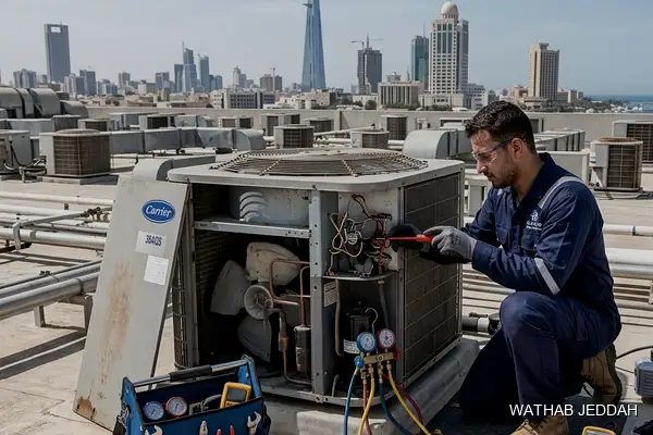 Professional photo illustrating AC Maintenance in Al-Kawthar, Jeddah by Wathab AC