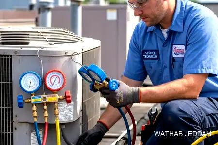 AC Maintenance in Al-Amariyah, Jeddah — Wathab AC work steps