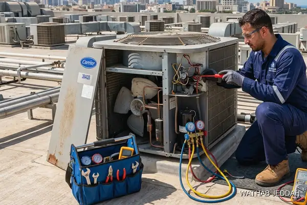 Professional photo illustrating AC Maintenance in Prince Abdulmajeed, Jeddah by Wathab AC